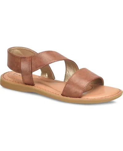 B.o.c. Women's Kacee Criss Cross Flat Comfort Sandals In Brown
