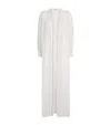 Bocan Chiffon Lace-trim Ora Robe In White