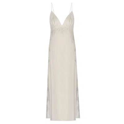Bocan Couture Women's Isabella Cupro Nightgown White