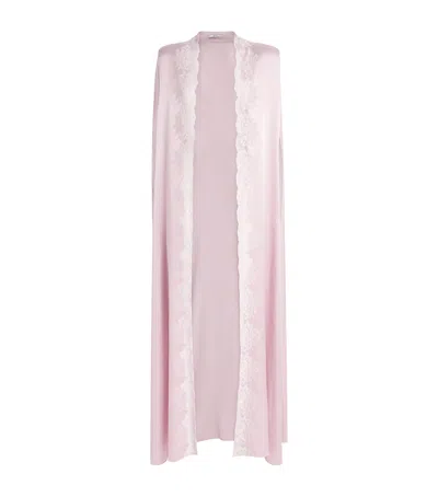 Bocan Lace-trim Beatrice Cape In Pink
