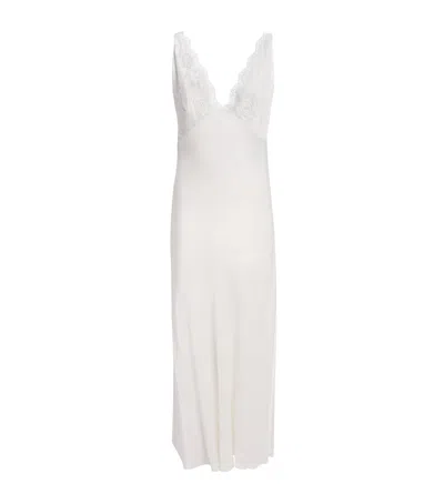 Bocan Satin-lace Mila Nightdress In White