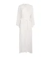 Bocan Silk Chiffon Rosabelle Robe In White