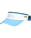 Boco Gear Unisex  White/blue World Marathon Majors 360 Stretch Visor In White Blue