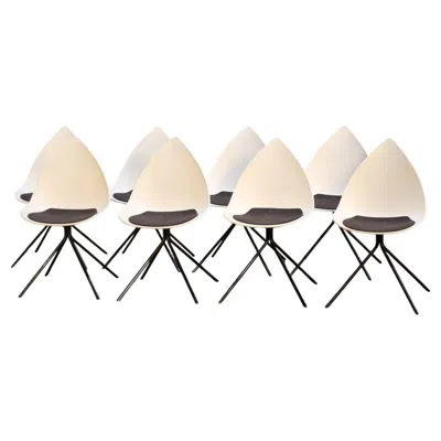 Pre-owned Boconcept Ottawa Chair By Karim Rashid, Set Of Eight In Sand