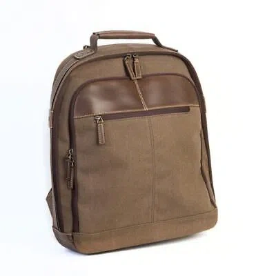 Pre-owned Boconi Bryant Lte City Pack In Mahogany And Heather 248-9717
