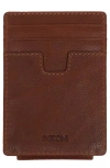 Boconi Leather Money Clip Card Case In Black