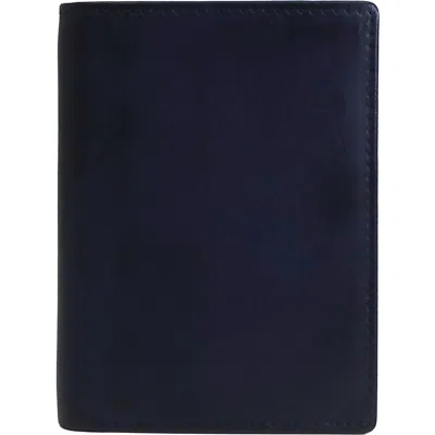 Boconi North-south Front Pocket Bifold Wallet In Navy