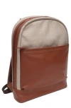 BOCONI BOCONI RECYCLED POLYESTER & LEATHER BACKPACK