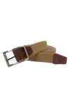 Boconi Reversible Elastic Braid Feather Edge Belt