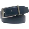 Boconi Kids'  Reversible Leather Belt In Navy/black