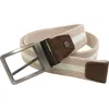 Boconi Reversible Stretch Woven Belt In Red