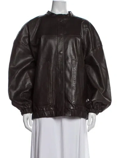 Pre-owned Bod & Christensen Bomber Jacket In Brown
