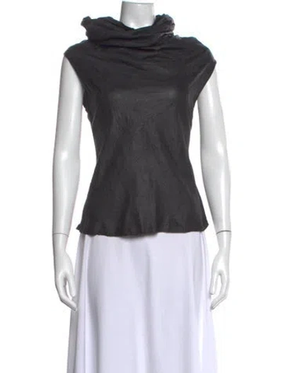Pre-owned Bod & Christensen Cowl Neck Sleeveless Top In Black
