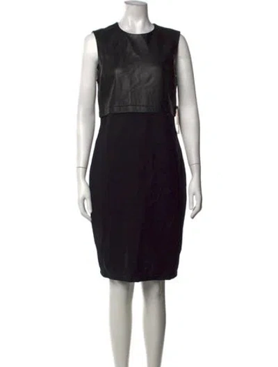 Pre-owned Bod & Christensen Crew Neck Knee-length Dress W/ Tags In Black