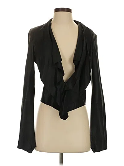 Pre-owned Bod & Christensen Leather Jacket In Black