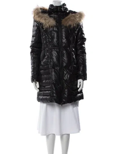 Pre-owned Bod & Christensen Nylon Down Coat In Black
