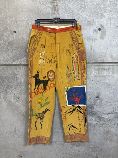 Pre-owned Bode 1/1  Custom Order Senior Cord Side-buckle Pants In Multi