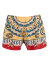 Bode Abstract-pattern Shorts In Yellow