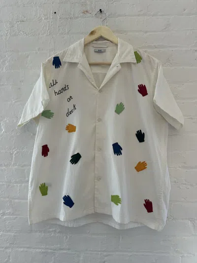 Pre-owned Bode All Hands On Deck Camp Collar Shirt In Multi