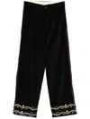 Bode Alpineflower Murray Trousers In Black