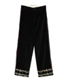 Bode Alpineflower Murray Trousers In Black