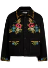 Bode Beaded Aquitaine Embellished Wool Jacket In Black