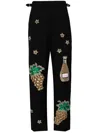 Bode Black Arbane Trousers In Black
