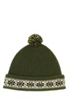 Bode Men Arm Green Wool Moritz Beanie Hat In Green