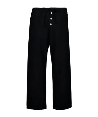 Bode Astor Drawstring Casual Pants In Black