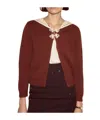 Bode Astoria Cardigan In Brown
