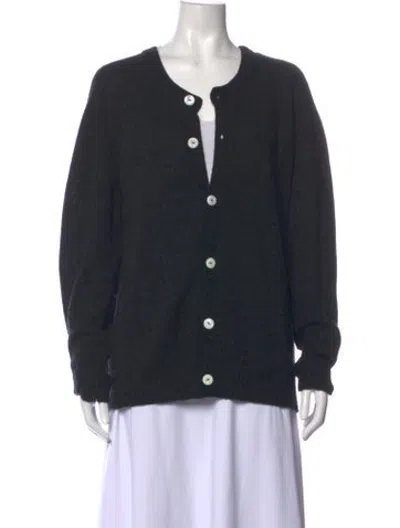 Pre-owned Bode Baby Alpaca Crew Neck Sweater In Grey