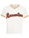 Bode White Baseball Shirt In White