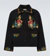 Bode Beaded Aquitaine Embellished Wool Jacket In Multi