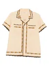 Bode Beaded Embroidered Shirt In Neutral