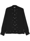 Bode Black Beaded Framboise Shirt In Black