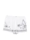 Bode Beaded Shorts In White