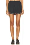 Bode Black Yarrow Shorts In Black