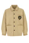 Bode Men Beige Cotton Bullion Jacket In Brown