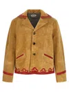 Bode Trefoil Jacket In Animal Print