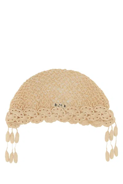 Bode Beige Crochet Hat In Brown