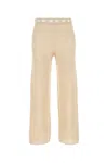 Bode Women Beige Crochet Pant In Neutral