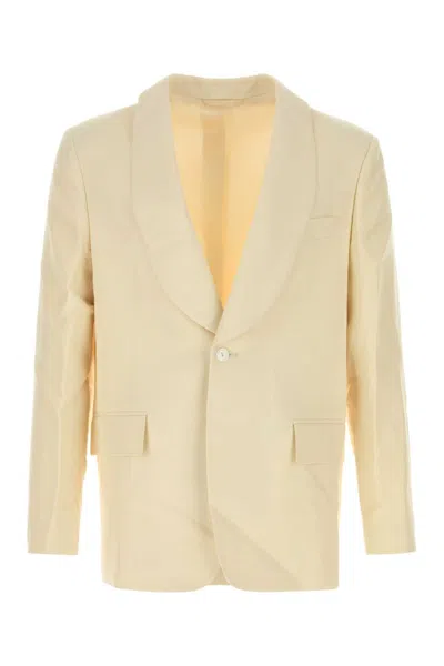 BODE MEN BEIGE SHAWL LAPEL BLAZER, 34 LUXURY BLAZERS FOR MEN DARVEYS