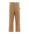 Bode Relaxed Fit Brown Trousers In Brown