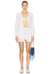 Bode Belvoir Broderie Anglaise Linen Top In White