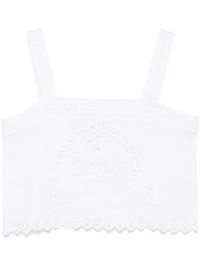 Bode Belvoirt Tank Top In Weiss