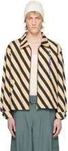 Bode Domino Stripe Jacket In Ecblk