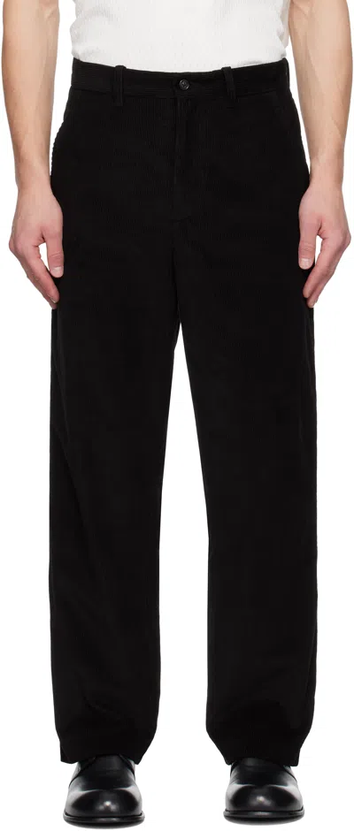Bode Black Bandstand Standard Trousers In Bkmlt