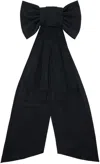 Bode Black Bevel Bow Barrette In Black Black