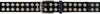 Bode Navy Clover Charm Belt In Black