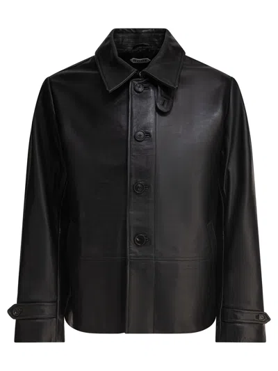 Bode Black Cow Leather Jacket